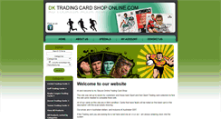 Desktop Screenshot of dktradingcardshoponline.com